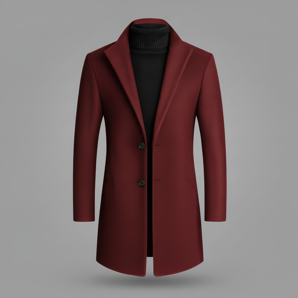 Cappotto Elegante Uomo | Cappotto Lungo con Revers