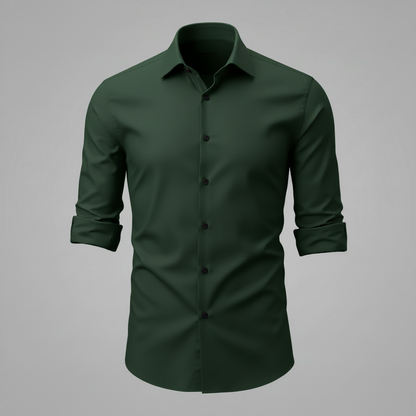 Camicia Elegante Antirughe Uomo | Camicia da Uomo Bianco