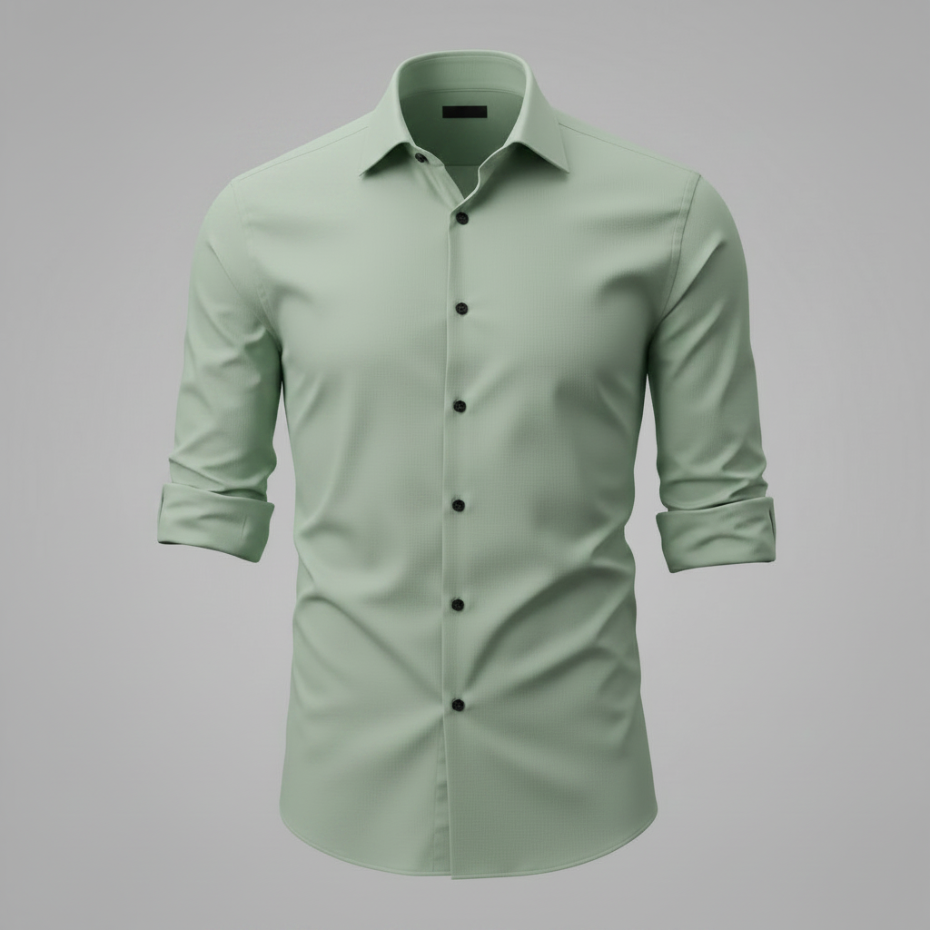Camicia Elegante Antirughe Uomo | Camicia da Uomo Bianco