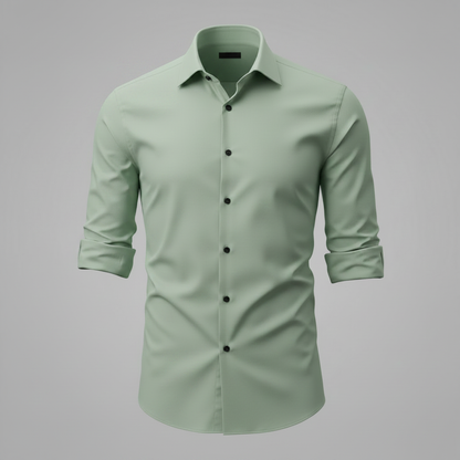 Camicia Elegante Antirughe Uomo | Camicia da Uomo Bianco