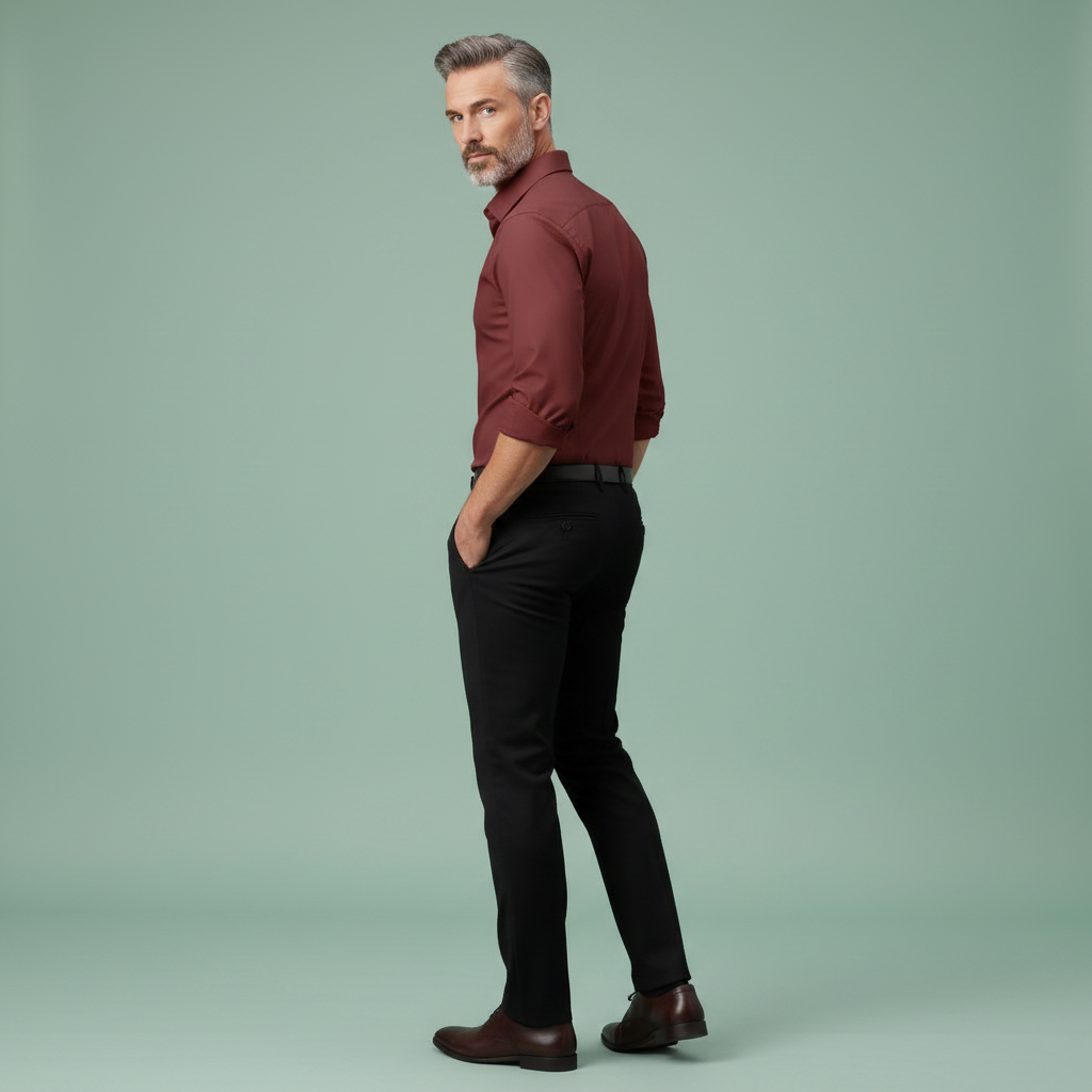 Camicia Elegante Antirughe Uomo | Camicia da Uomo Bianco