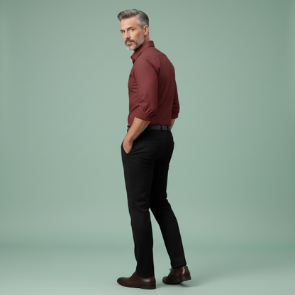 Camicia Elegante Antirughe Uomo | Camicia da Uomo Bianco