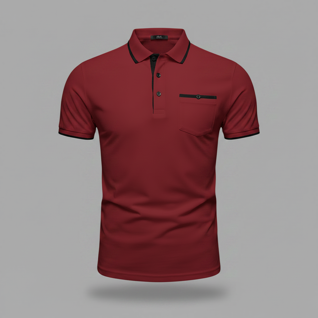 Polo Manica Lunga Uomo | Elegante Polo Bianca e Nera