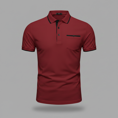 Polo Manica Lunga Uomo | Elegante Polo Bianca e Nera