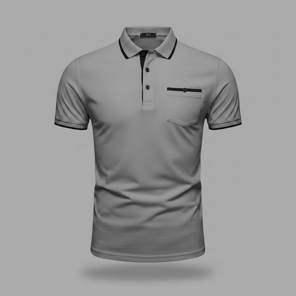 Polo Manica Lunga Uomo | Elegante Polo Bianca e Nera