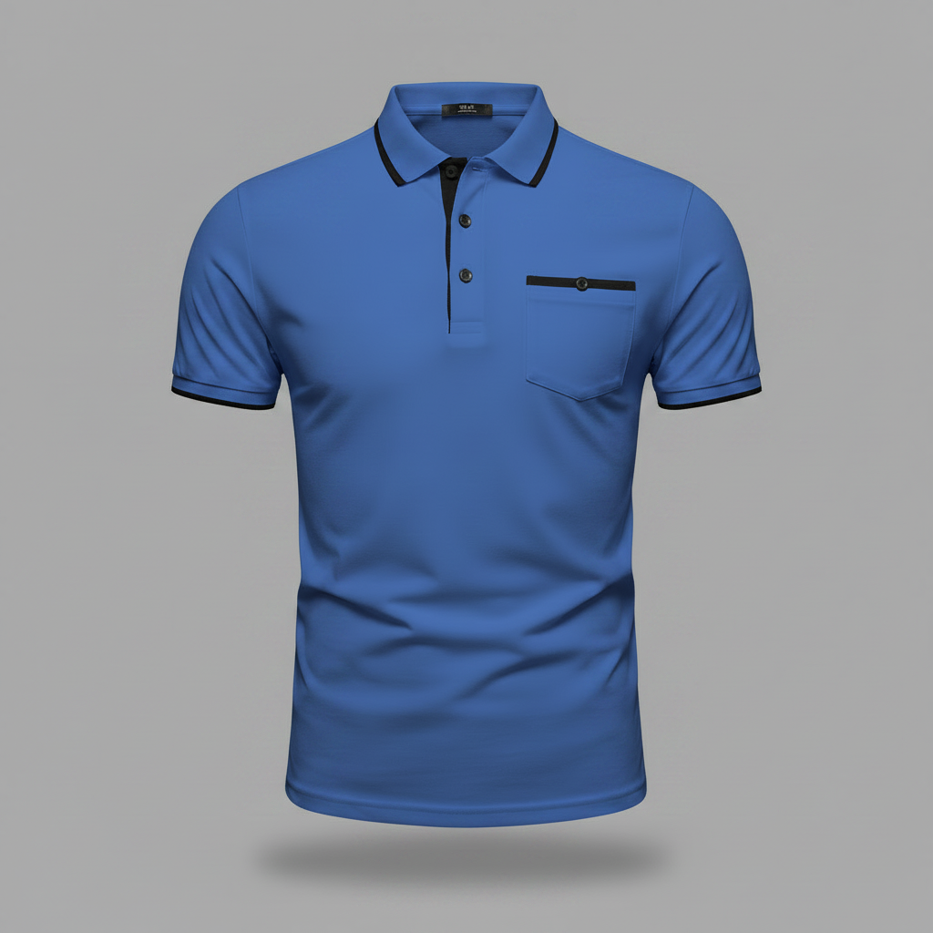 Polo Manica Lunga Uomo | Elegante Polo Bianca e Nera