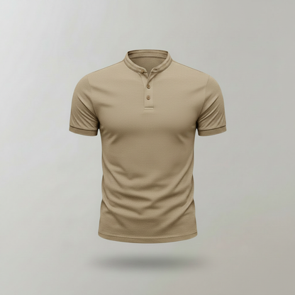 Polo Elegante Manica Lunga Uomo | Casual Classico Bianco