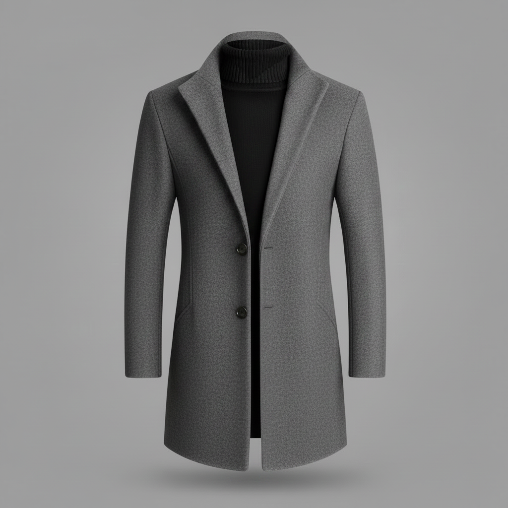 Cappotto Elegante Uomo | Cappotto Lungo con Revers
