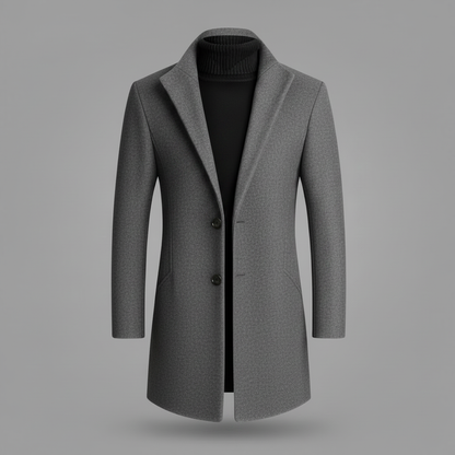 Cappotto Elegante Uomo | Cappotto Lungo con Revers