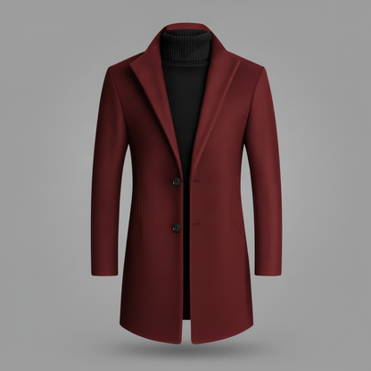 Cappotto Elegante Uomo | Cappotto Lungo con Revers