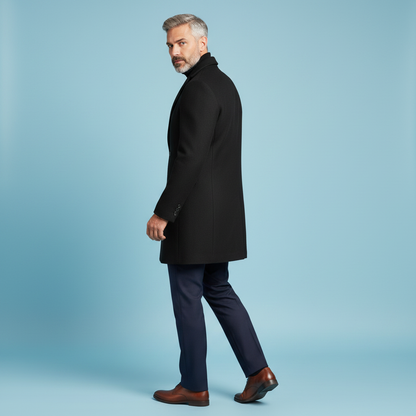 Cappotto Elegante Uomo | Cappotto Lungo con Revers