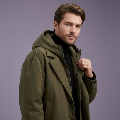 Giacca Impermeabile Uomo con Cappuccio | Giacca Antipioggia