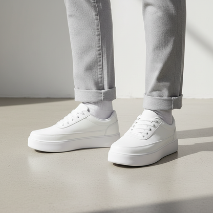 Sneakers Bianche con Plateau Uomo | Scarpe da Ginnastica Uomo