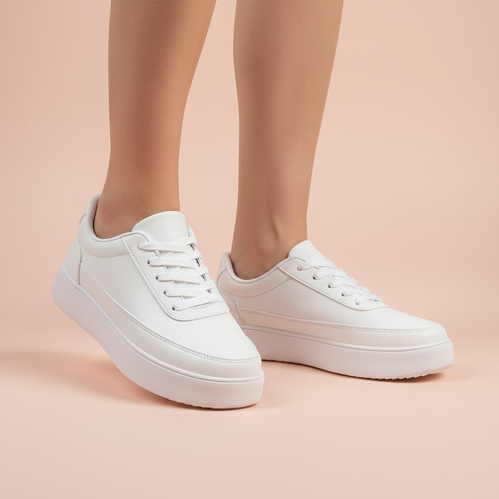 Sneakers Bianche con Plateau Uomo | Scarpe da Ginnastica Uomo