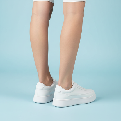 Sneakers Bianche con Plateau Uomo | Scarpe da Ginnastica Uomo